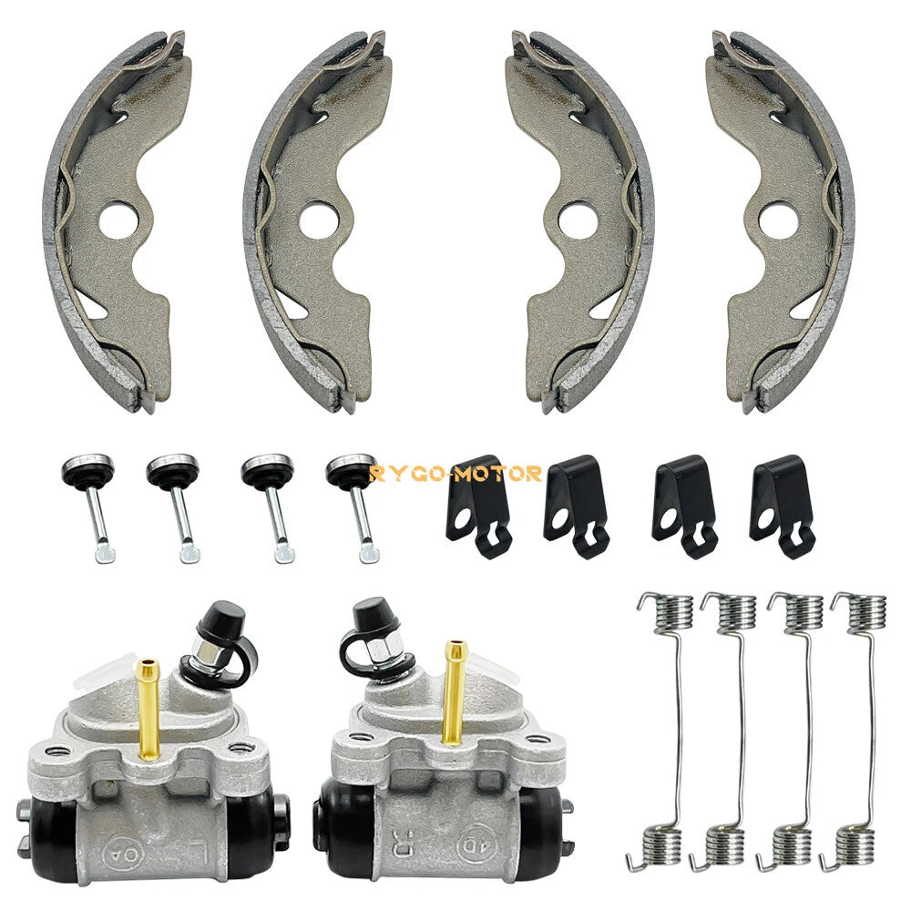 Front Brake Wheel Cylinders W/Shoes for Honda FourTrax 300 TRX300 (1988–1992)