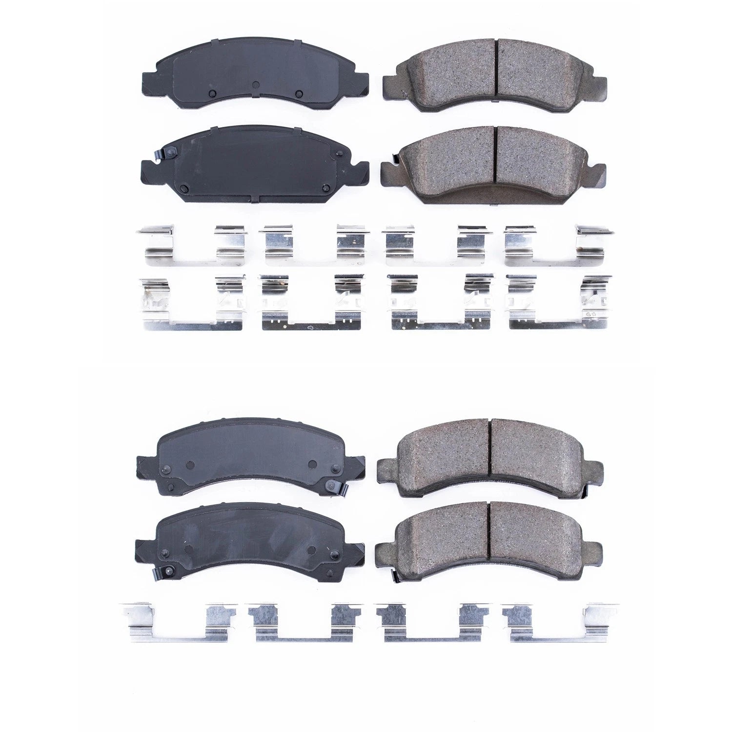 PowerStop Front & Rear Carbon Fiber Ceramic Brake Pads Kit for Express Savana 1500 (2003–2023)