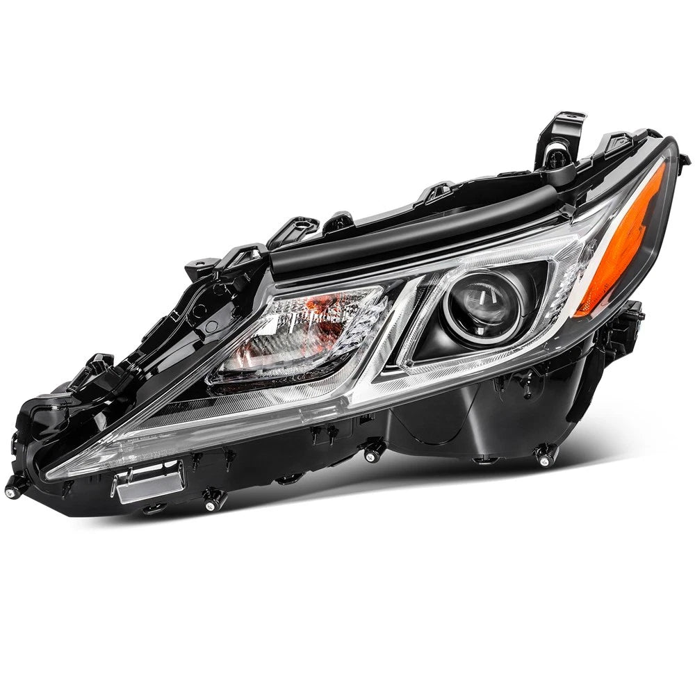 Set of 2 Black Housing Headlights for Toyota Camry (2018–2022)