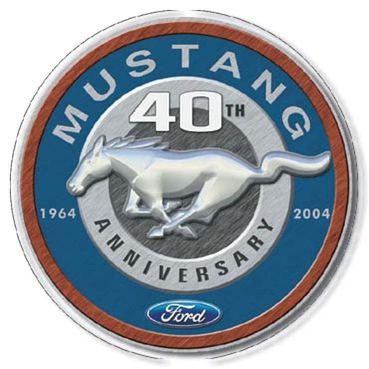 Vintage Tin Metal Sign for Ford Mustang GT Saleen (40th Anniversary)
