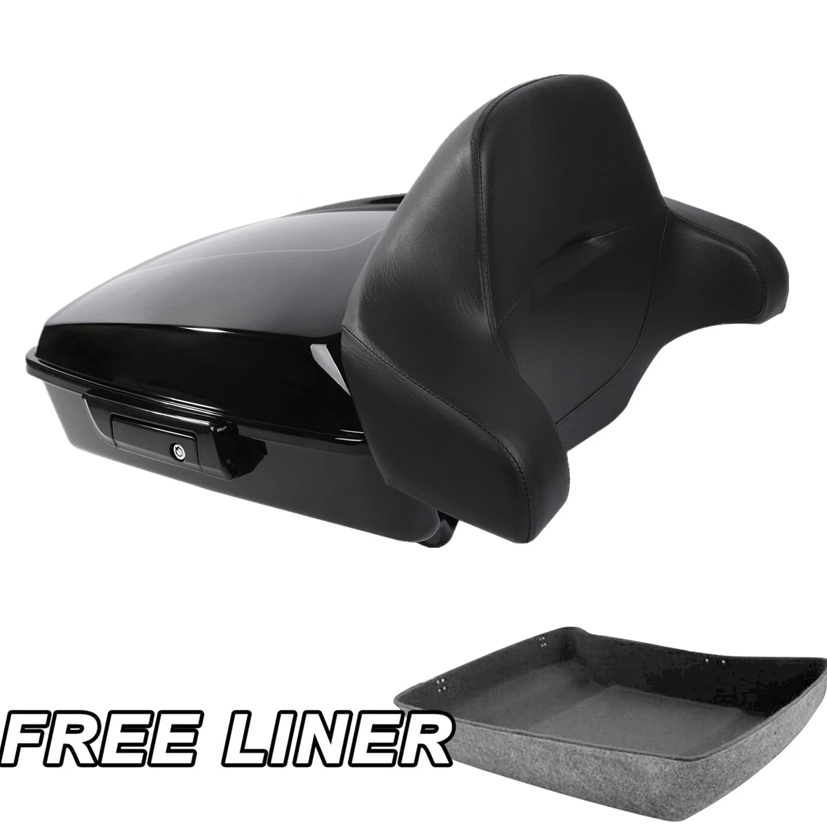 Chopped Trunk with Black Latch for Harley Touring Road King (2014–2026)