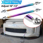 Neo Adjustable Front Bumper Lip Splitter Support Bars for 10–13 Inch (—)