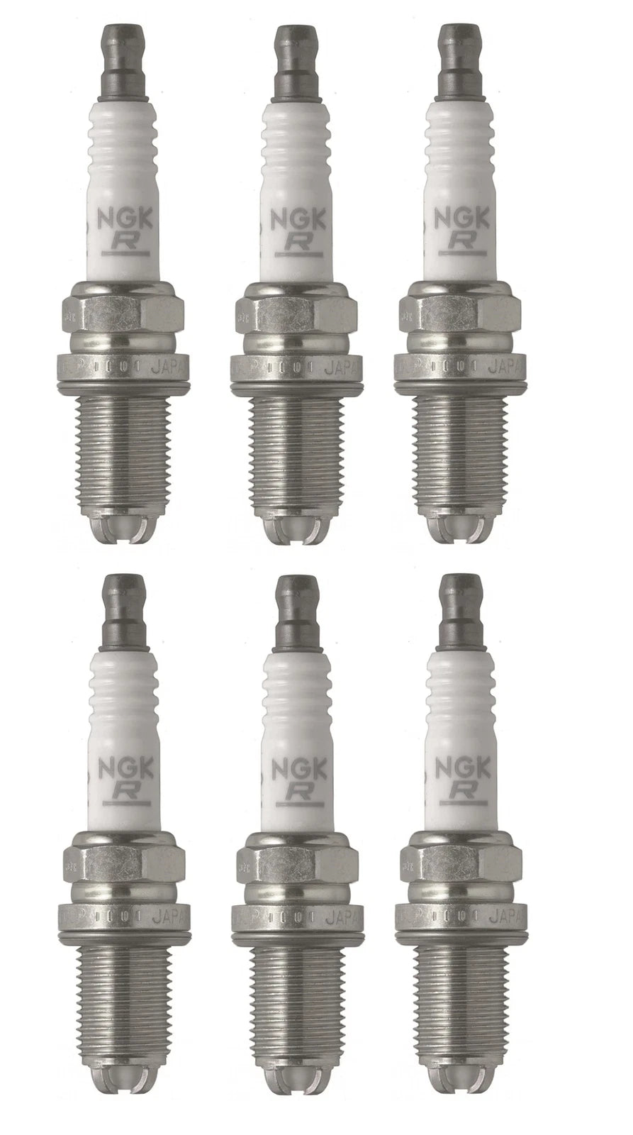 Set of 6 Pre-Gapped NGK Laser Platinum Spark Plugs for BMW Porsche VW