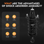 Set of 2 Rear Quick Complete Struts Shocks Springs for Honda CR-V (2007–2011)