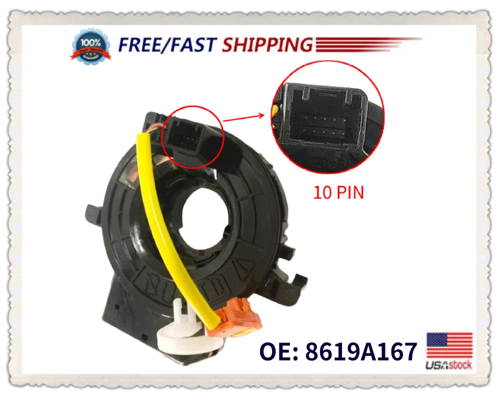 Spiral Cable Clock Spring for Mitsubishi Outlander Sport (2013–2021) 8619A167
