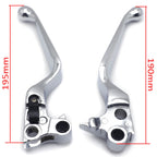 Chrome Skull Brake Clutch Levers for Harley XL/Dyna/Touring/Softail (1996–2007)