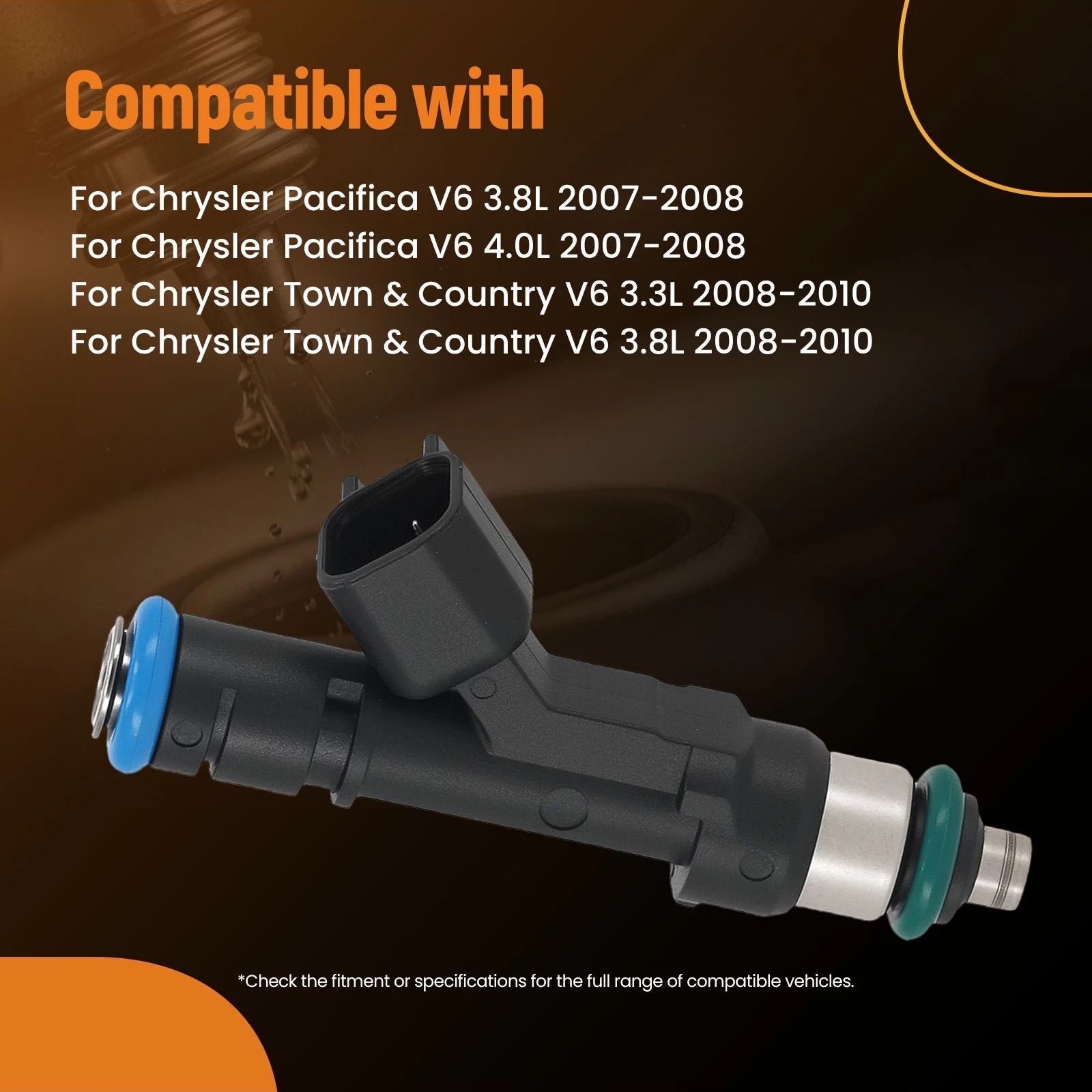Fuel Injector Set for Dodge Grand Caravan (2008–2010)