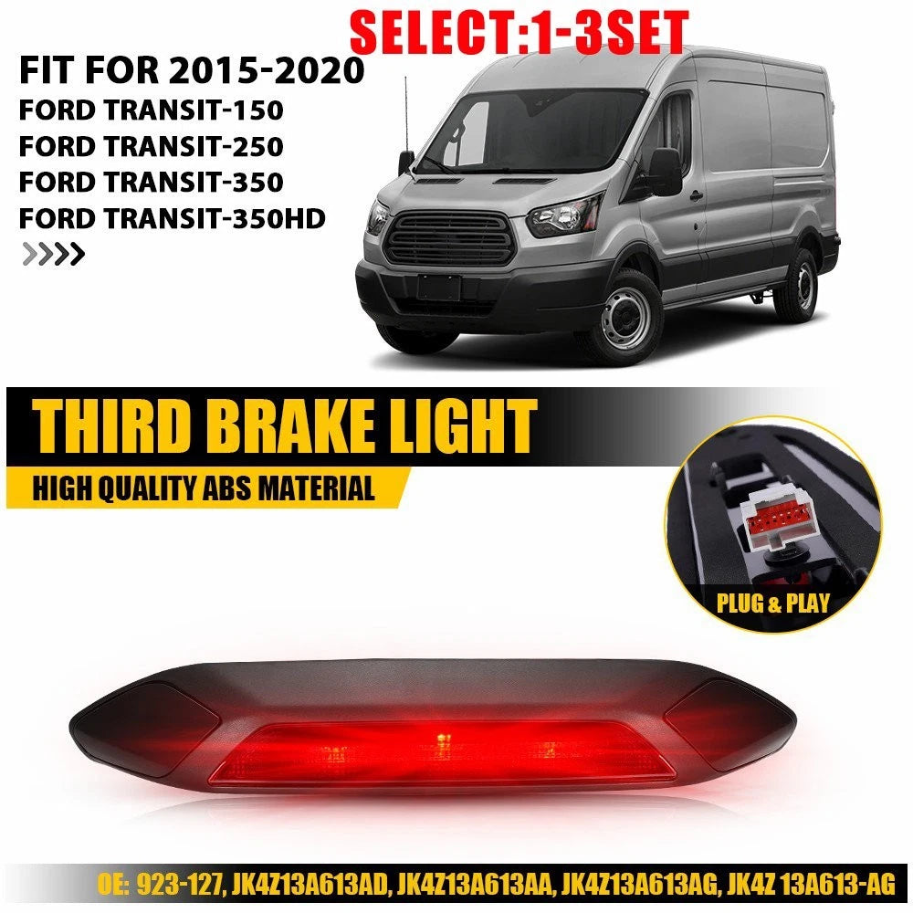 Red LED 3rd Brake Light for Ford Transit 150 250 350 350HD (2018–2019)
