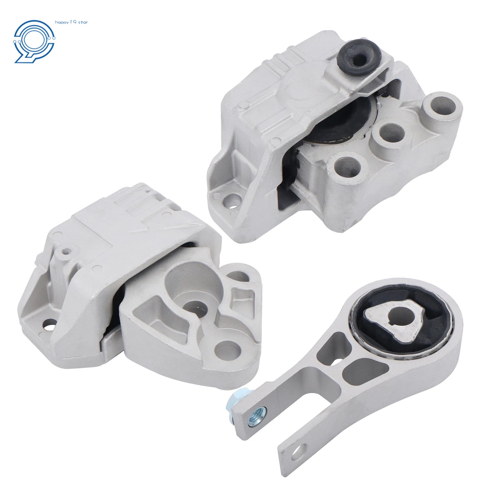 3pc Motor & Trans Mount Set for Jeep Compass (2017–2021) L4-2.4L ED6