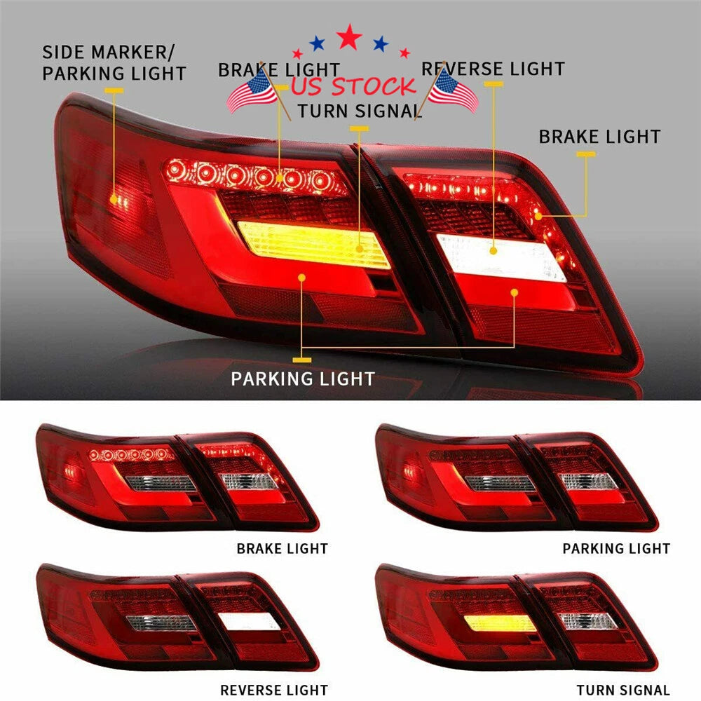 Red LED Tail Lights for Toyota Camry (2006-2011)