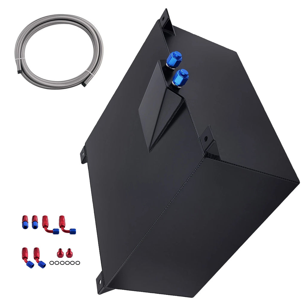 15 Gallon Fuel Cell Tank Kit for Racing Vehicle (Aluminum Cap, Steel Line)