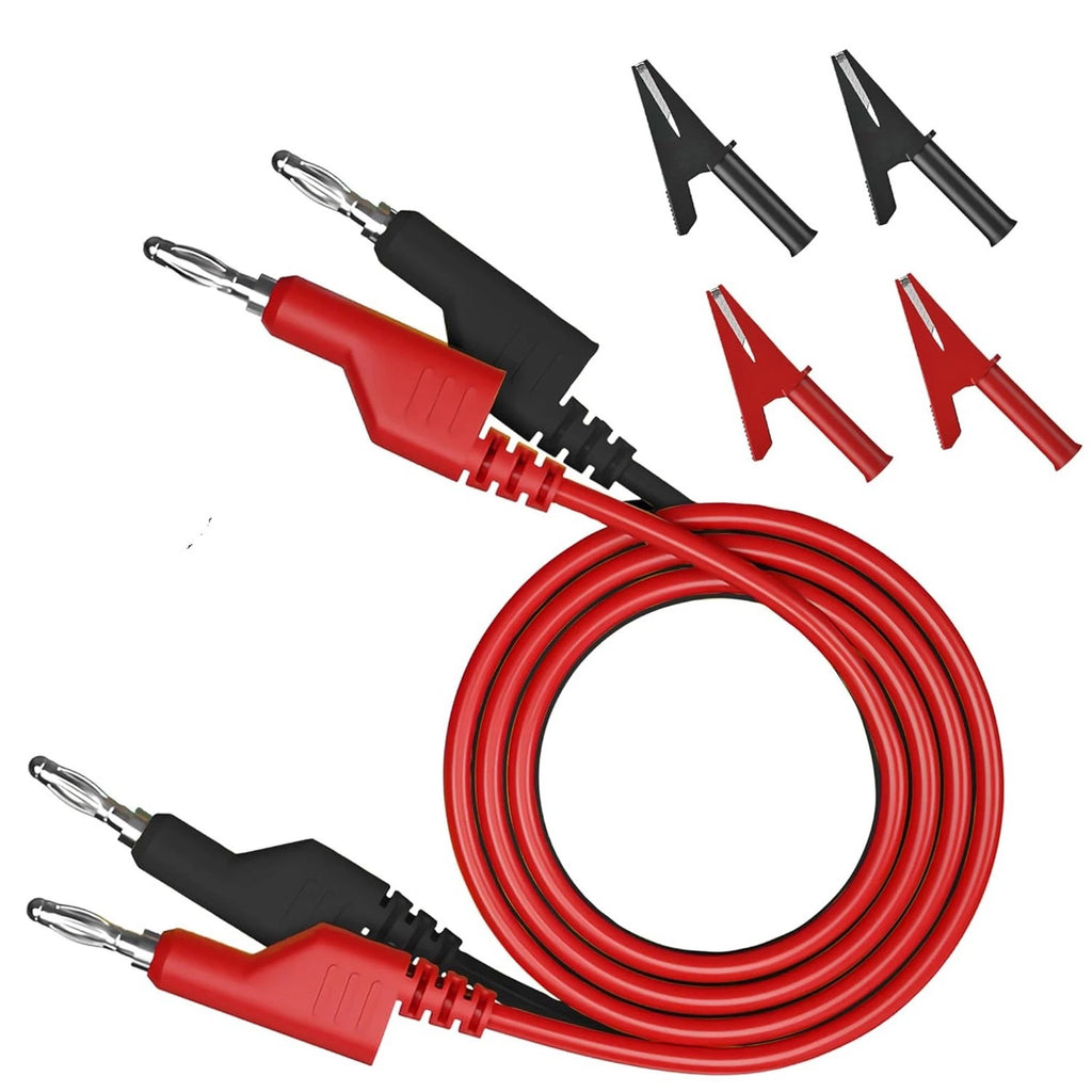 Test Cable Set of 6 for Automotive Testing with Flexible Wires and Clips