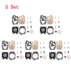 Set of 5 Carburetor Rebuild Kits for Walbro 43CC 52CC (40-5/44F-5 36F 139F)