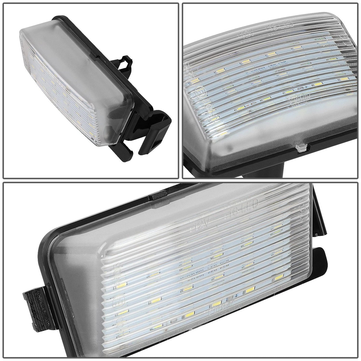 LED License Plate Light Lamps for Nissan 350Z 370Z GTR G35 G37 Q60 (2003–2020)
