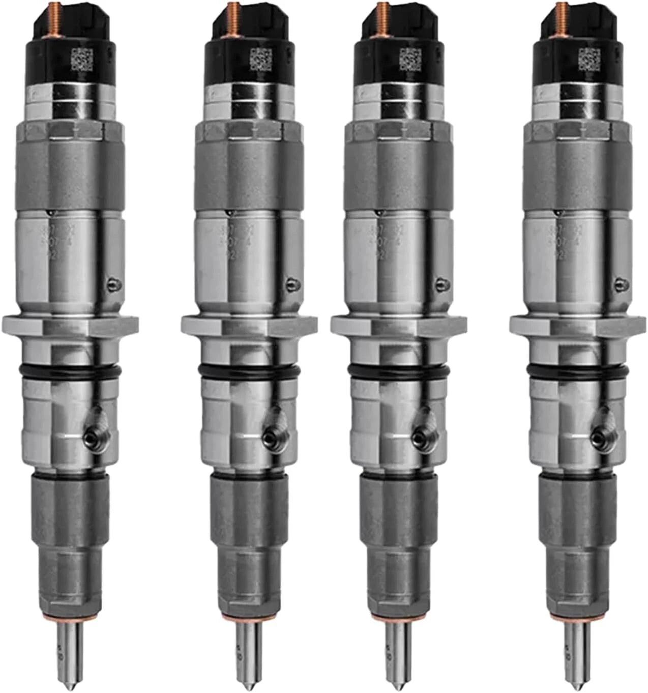 4X Fuel Injector 0445120060 for Cummins LSBe DAF CF65 LF45 LF55 (–)