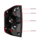 Chrome Housing Red Lens Tail Brake Light for Toyota Tundra (2014–2021)
