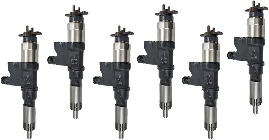 6X Fuel Injector 095000-5344 O9709500-5345 for Isuzu 4HK1 6HK1