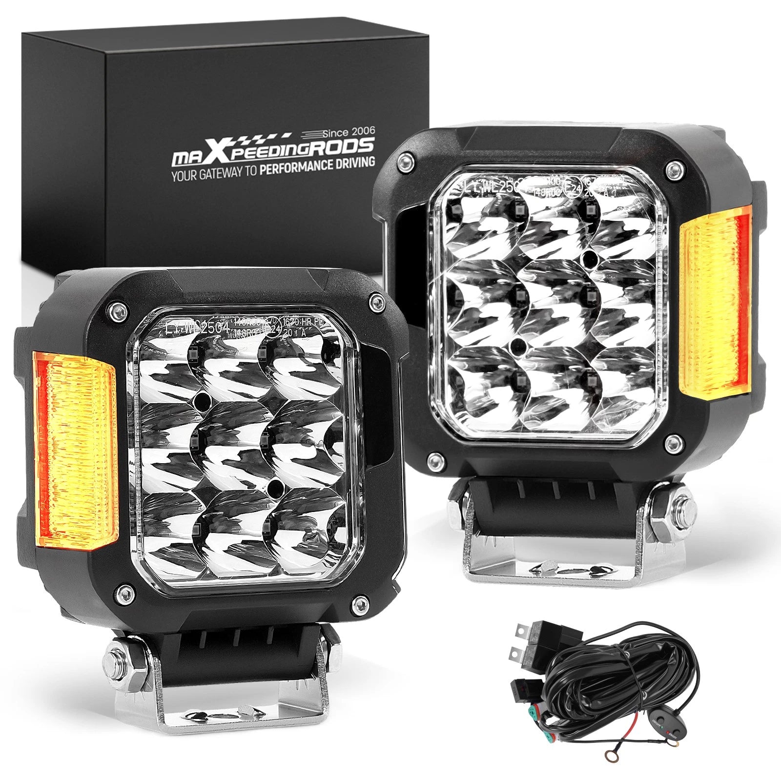 2X 4" LED Work Light Bar Spot Pods for Truck SUV ATV UTV (Offroad)