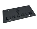 License Plate Frame Black Metal with 3D Lincoln Script Logo for Lincoln (1961–2020)