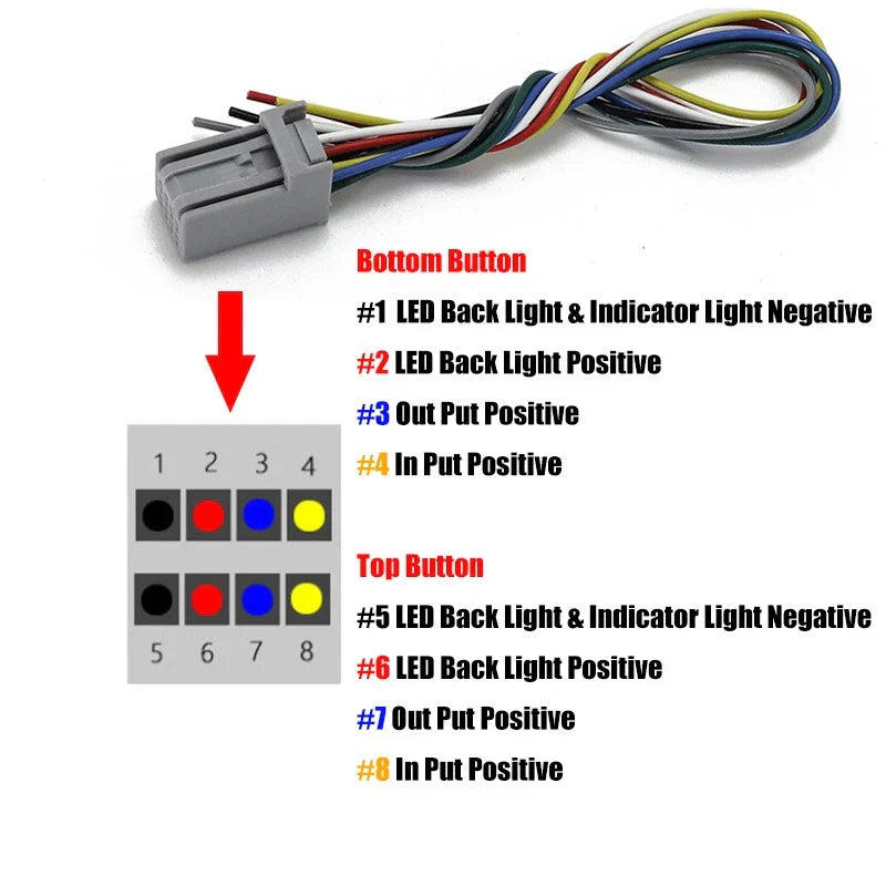 Dashboard Panel Dual Function Control Switch Button for Honda Civic Accord CR-V