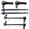 Set of 6 Front Inner Outer Tie Rods for Pontiac Pursuit, G5, Chevy Cobalt, HHR