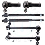 Set of 6 Front Inner Outer Tie Rods for Pontiac Pursuit, G5, Chevy Cobalt, HHR