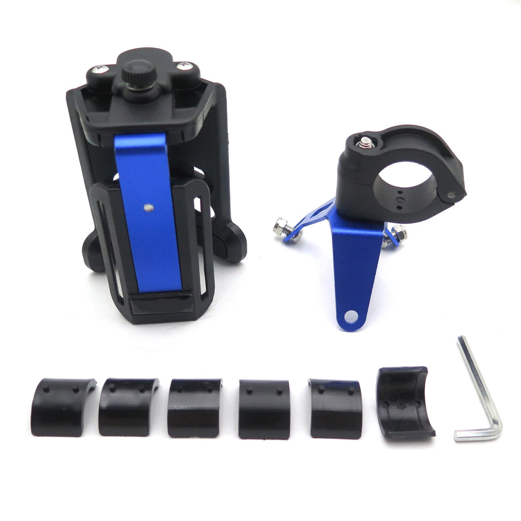 Adjustable Handlebar Cup Holder Mount for Motorcycle Bicycle (22mm, 25mm, 28mm)