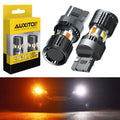 2X Switchback 7443 LED Front Turn Signal Light Bulb for Chevy Ford 