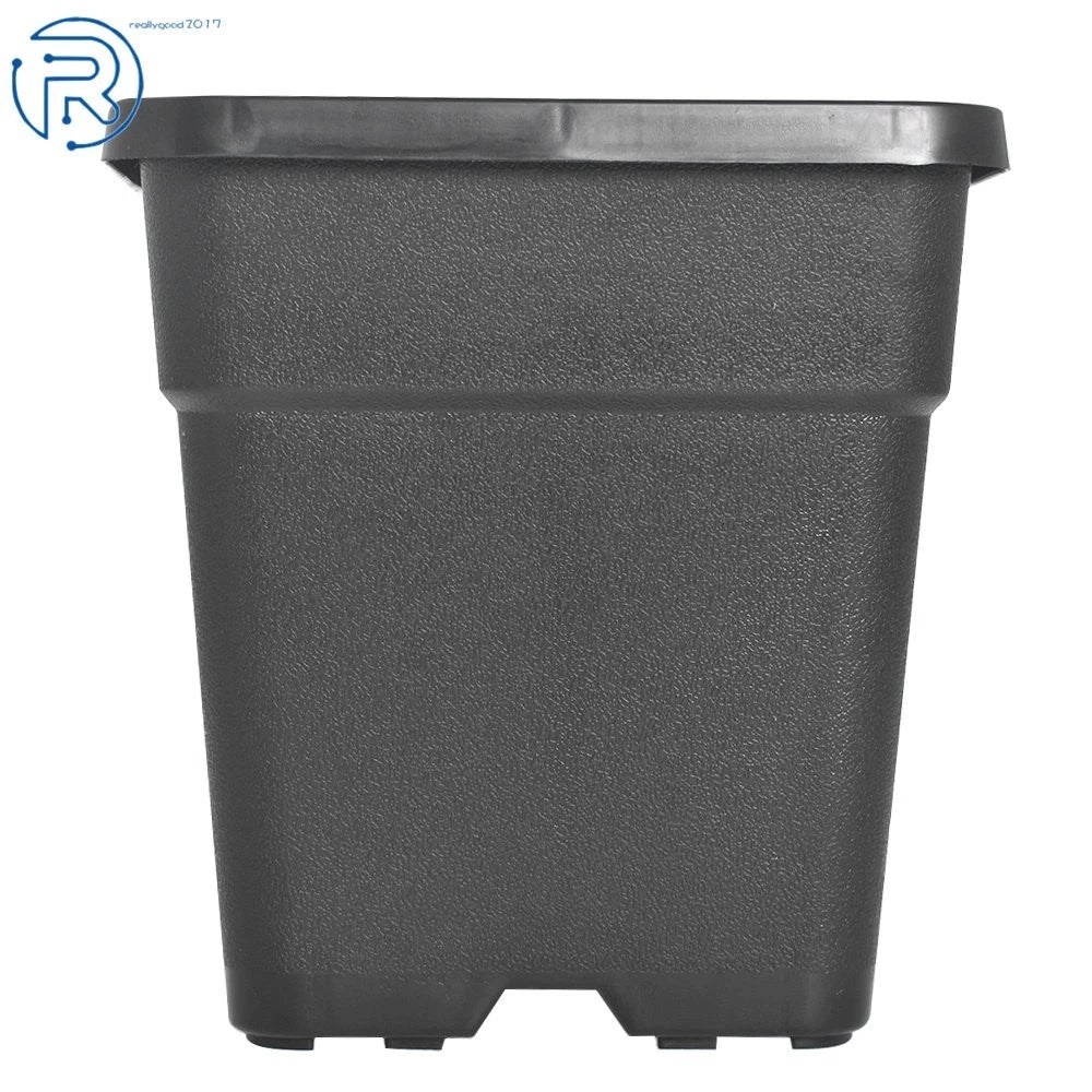 Set of 10 Reusable 2 Gallon Black Nursery Pots for Plants