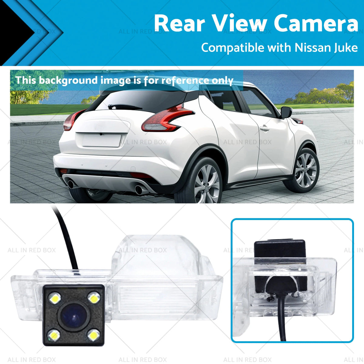 Rear View Camera for Nissan Juke (2010–2021), Qashqai (2007–2012), X-Trail T31 (2007–2013)