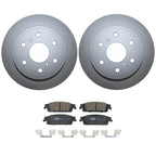Rear Brake Kit 345mm Rotors & TRW Pro Ceramic Pads for Cadillac Chevrolet GMC