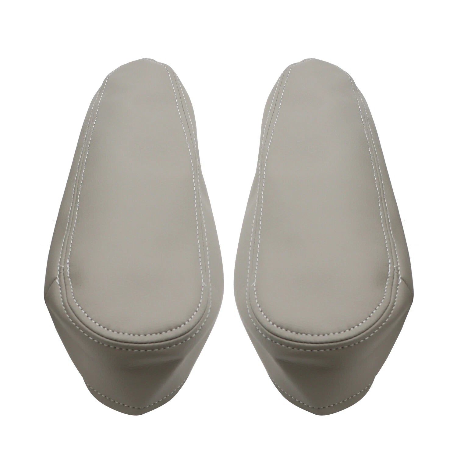 Set of 2 Gray Synthetic Leather Seat Armrest Covers for Toyota Sequoia (2001–2007)