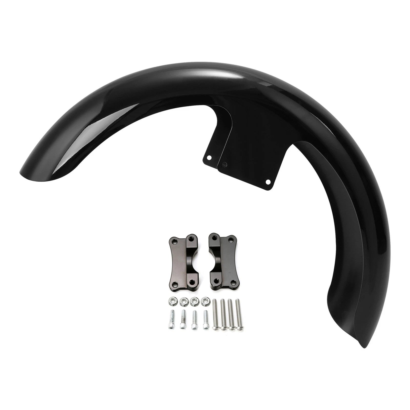 21" Wheel Front Fender & Spacer Riser Mount for Harley Touring Baggers (2014–2023)