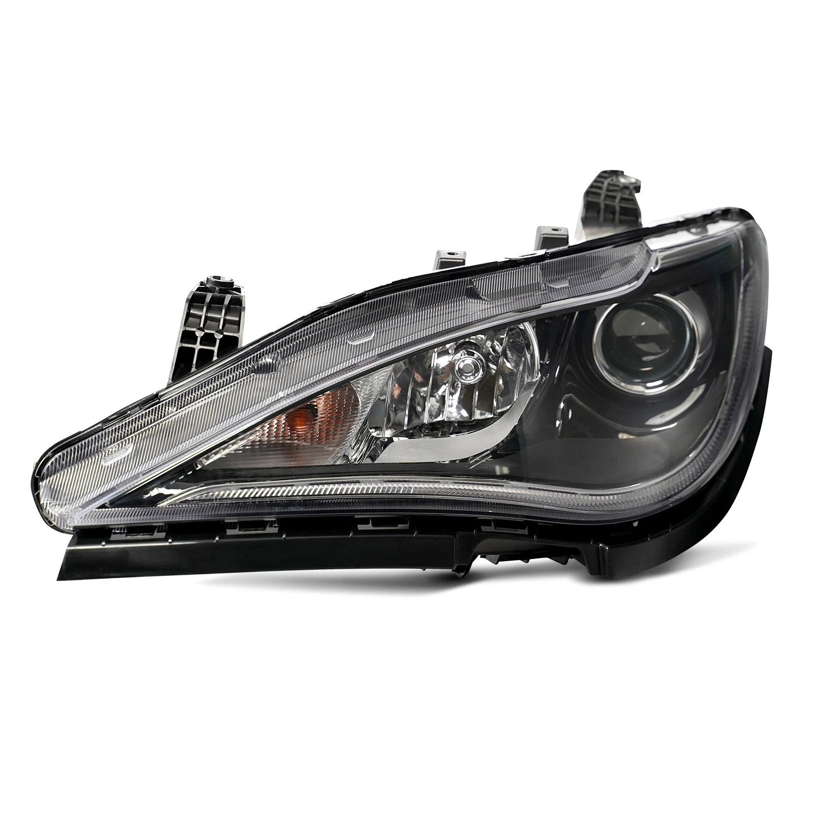 Halogen Projector Headlight for Chrysler Pacifica (2017–2020) Left LH, Chrome Bezel