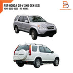 Matte Black Front Mesh Grille Garnish for Honda CR-V (2002-2006)