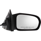 Right Side Manual Remote Mirror for Honda Civic Coupe (2001–2005) Textured Black