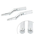 Set of 2 Chrome Footrest Pedal Brackets for Harley V-Rod Muscle (2002–2017)