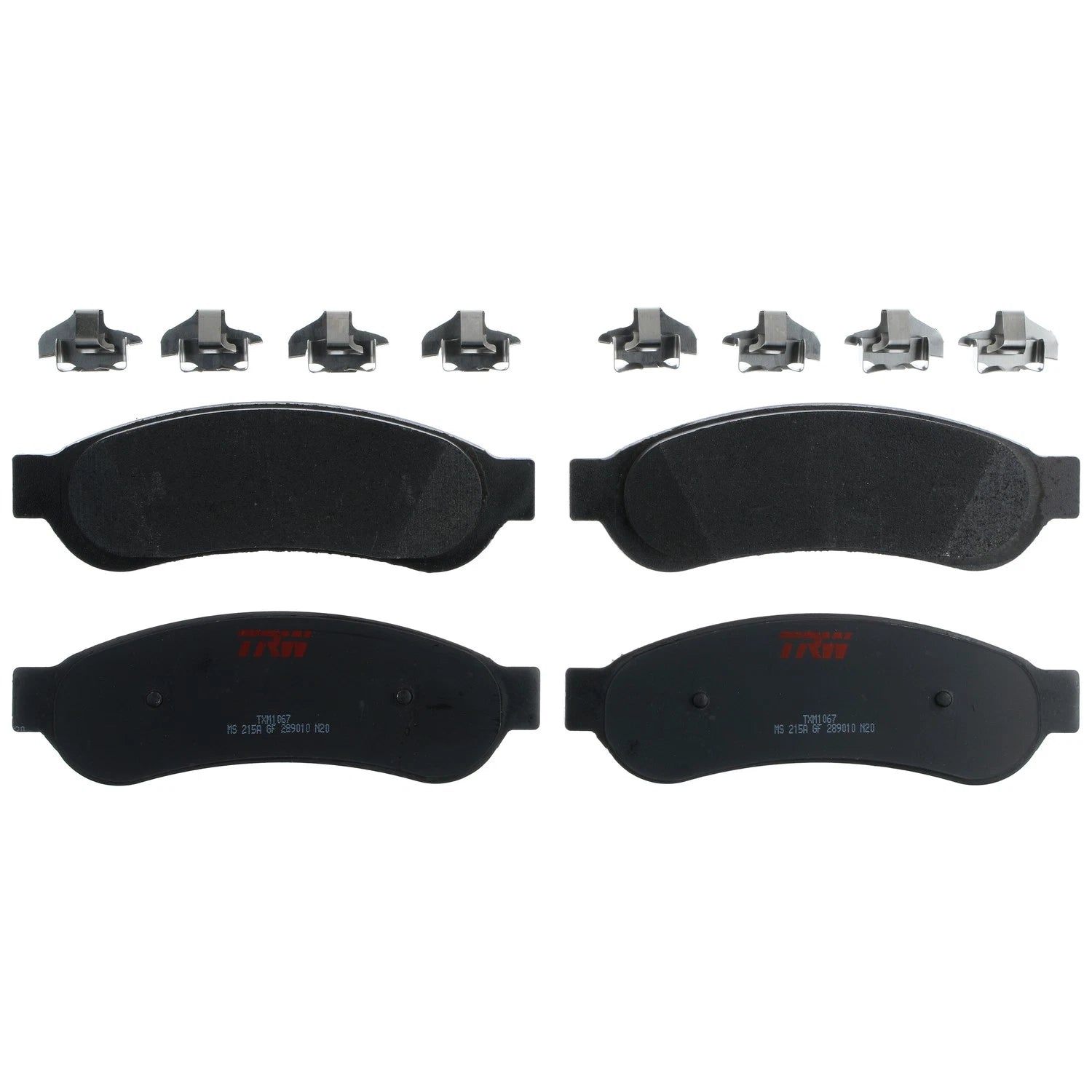Set of 4 Disc Brake Pads for Ford F-350 Super Duty (2005–2007)