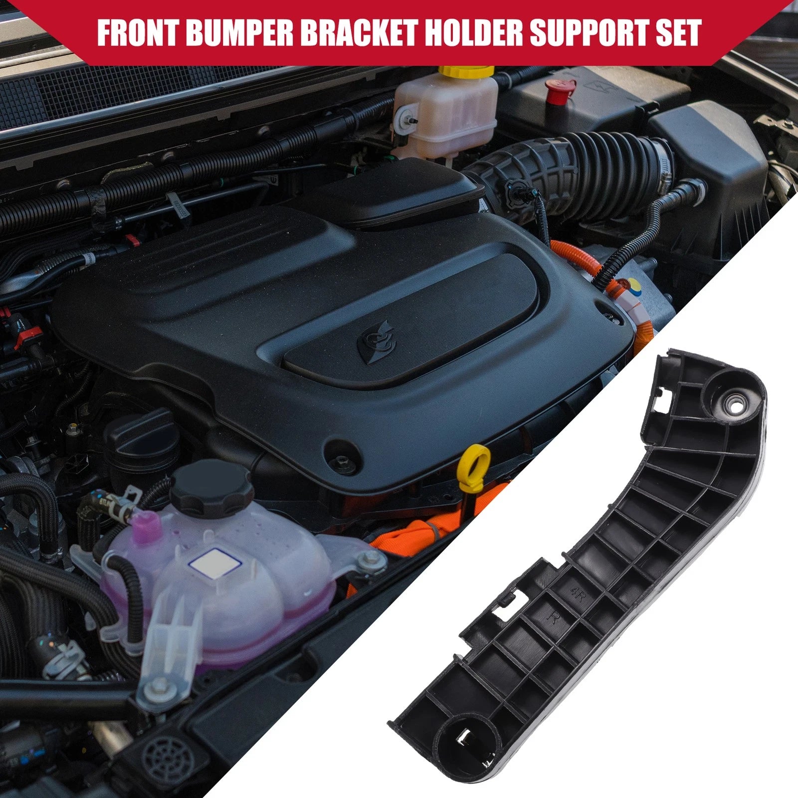 Front Right Bumper Bracket for Toyota Camry (2007–2011) No.5253506030 Black
