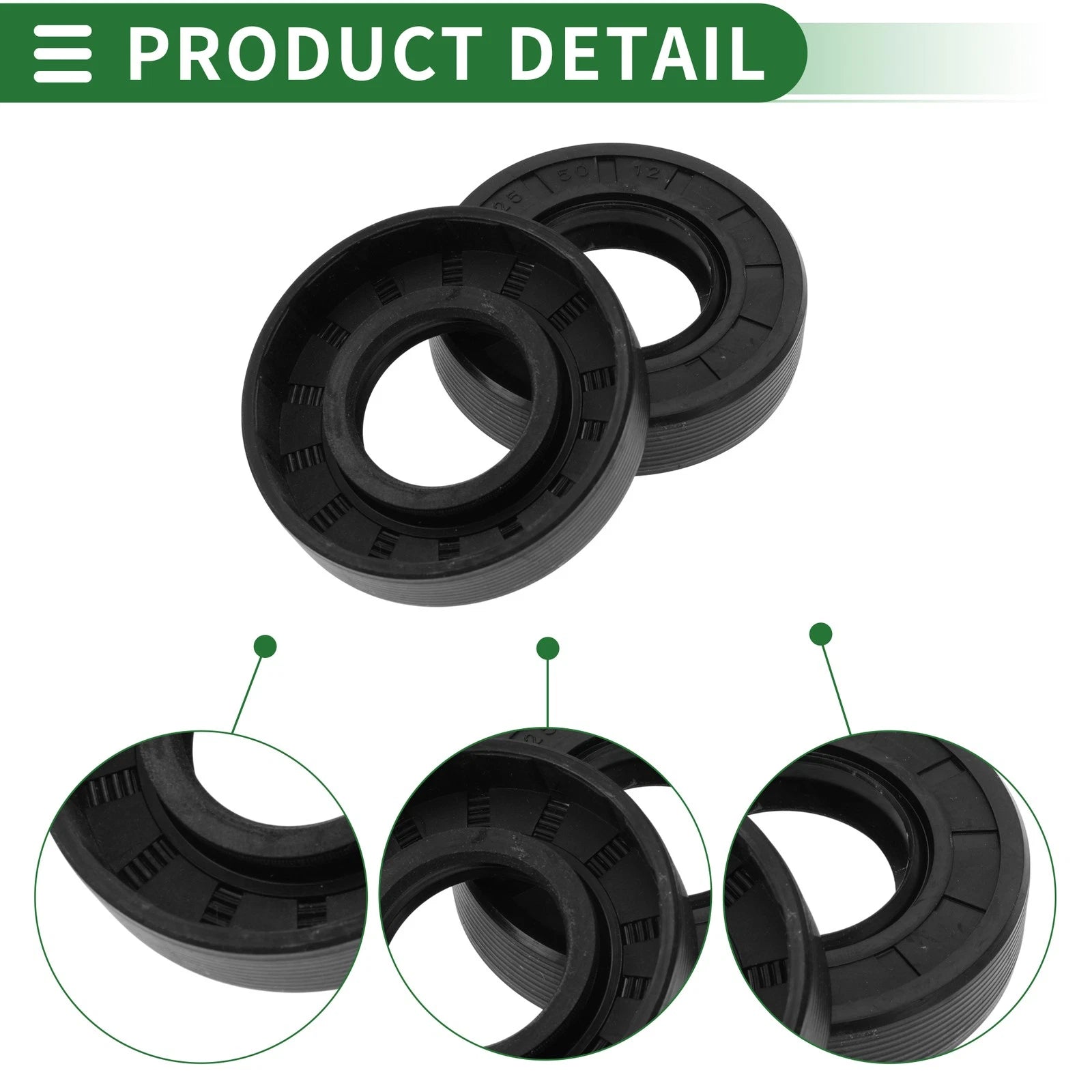 Oil Seal for Rotary Shaft (25x50x12mm)