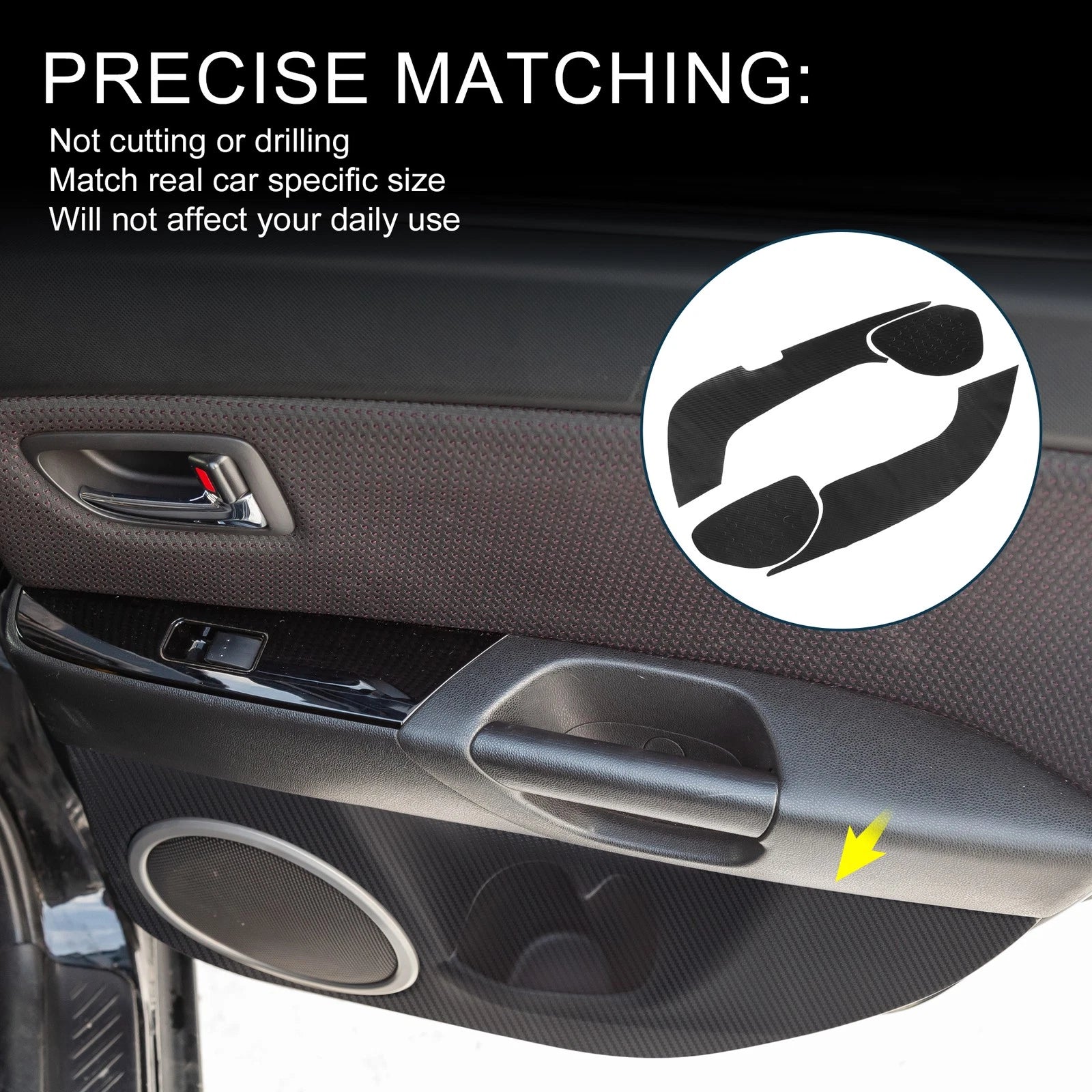 Set of 2 Door Kick Guards for Mazda Atenza (2017–2019) Front Rear