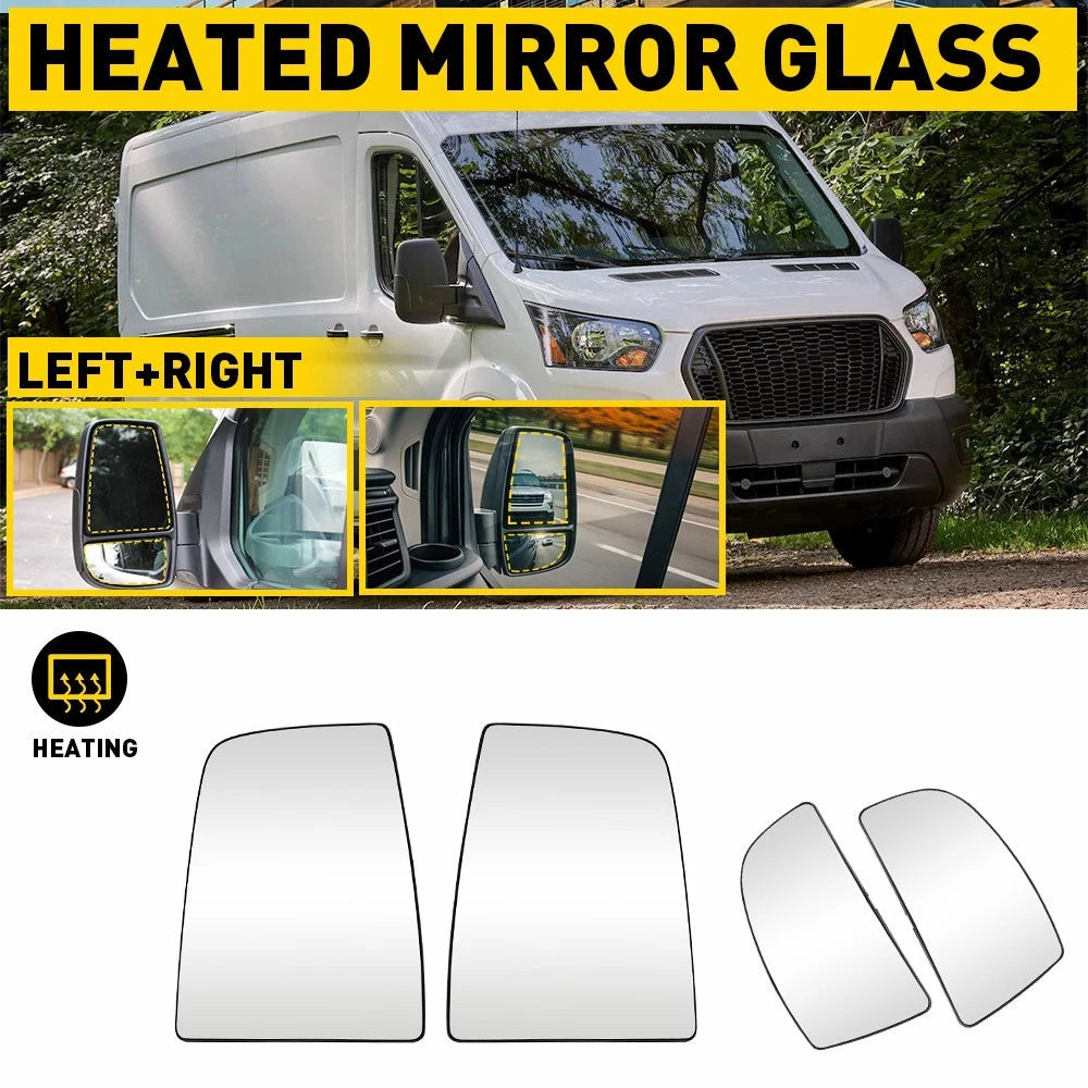 4X Heated Mirror Glass for Ford Transit-150 (2015–2022) EOJ