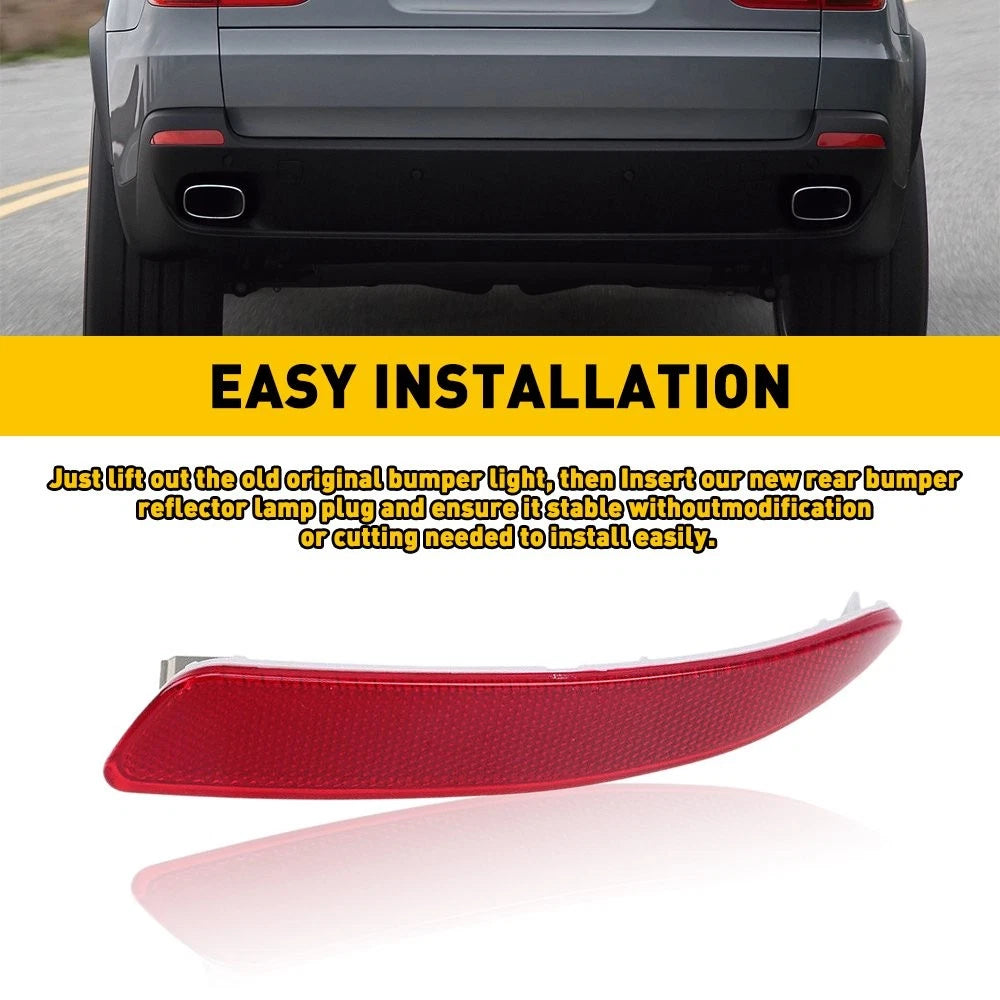 Rear Right Bumper Reflector Light for BMW X5 (2007–2010) Red