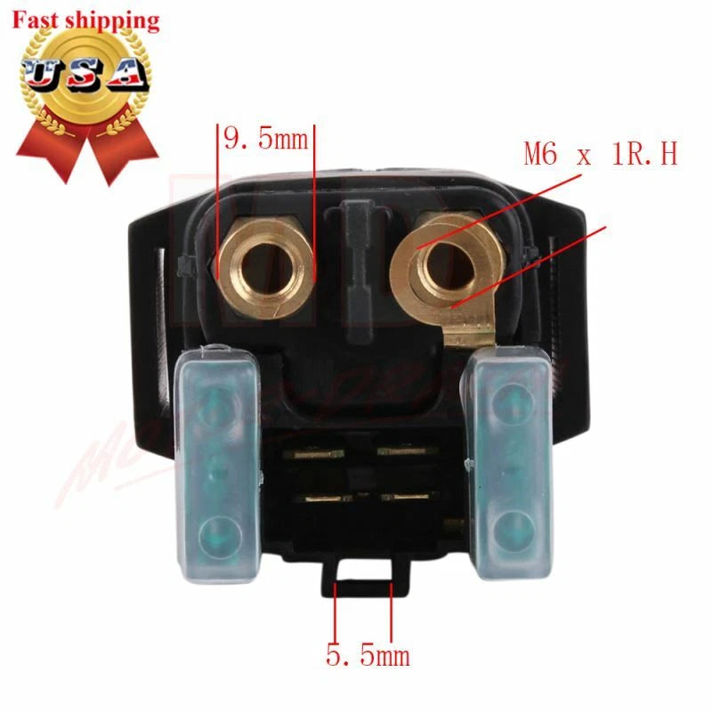 Starter Solenoid Relay Switch for Yamaha Grizzly 660, Kodiak 400, 450, Big Bear 250 (2002–2019)