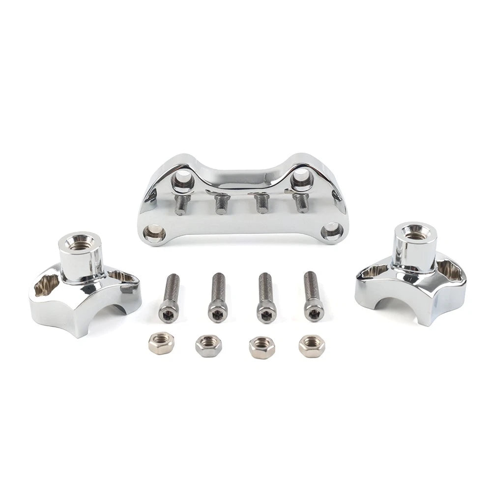 1.7" Handlebar Risers Top Clamp for Harley Dyna, Softail, Sportster
