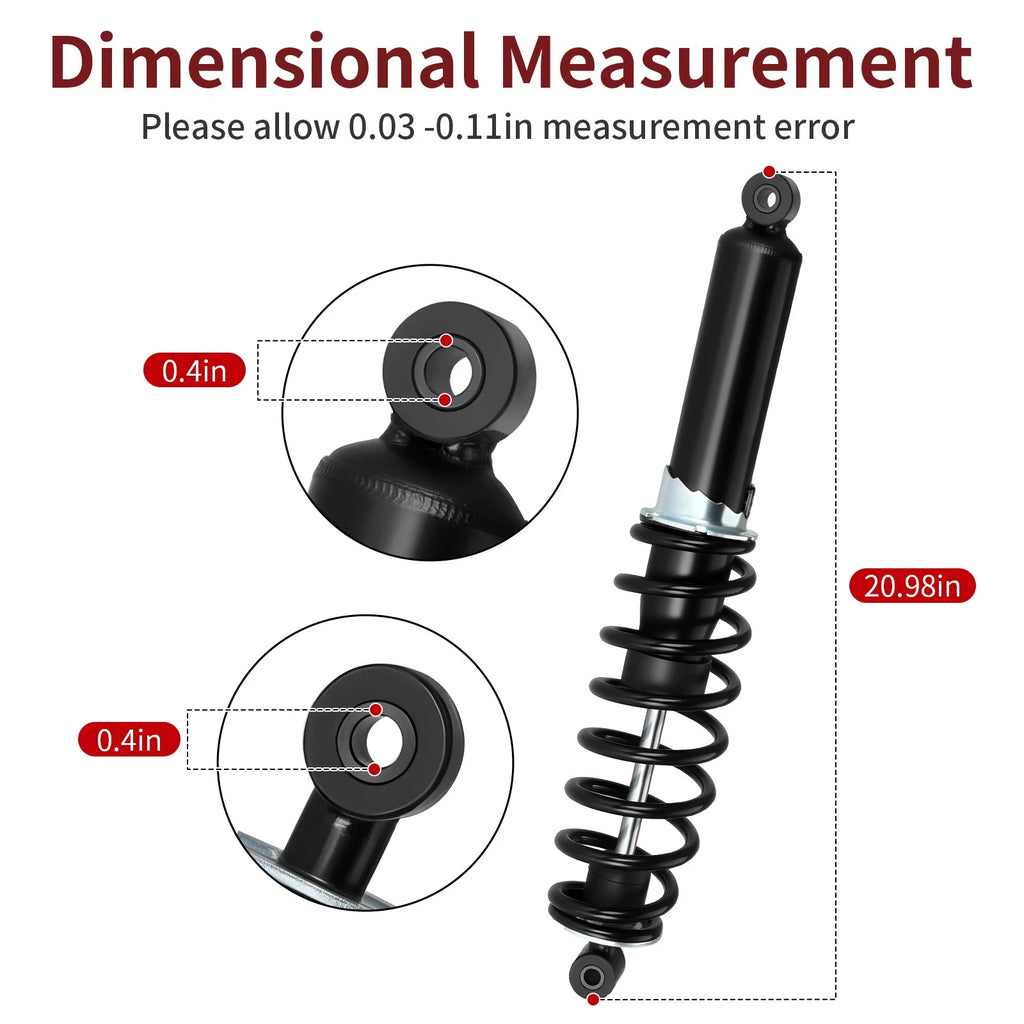 Set of 2 Rear Shock Absorbers for Polaris Scrambler 850 (2013–2025) 7043463 7043874