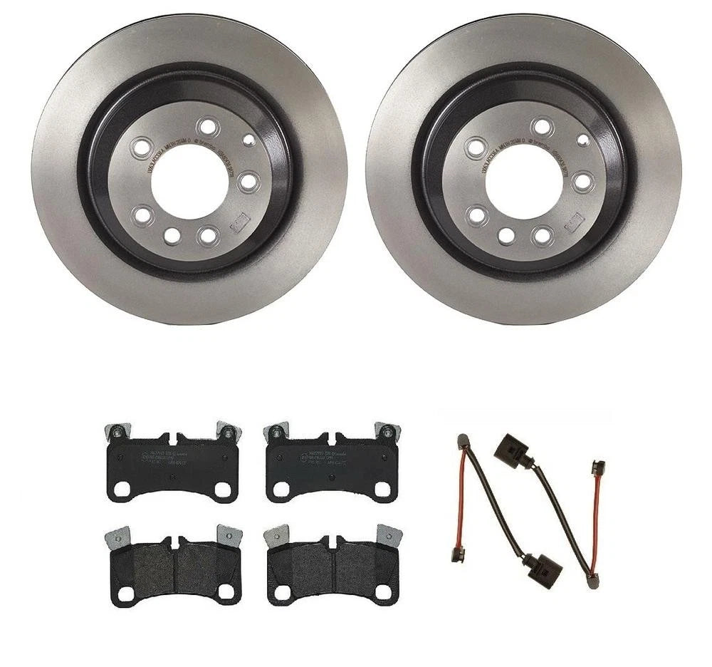 Brembo Rear Brake Kit with Low-Met Pads & Sensors for Audi Q7 (2010–2015)