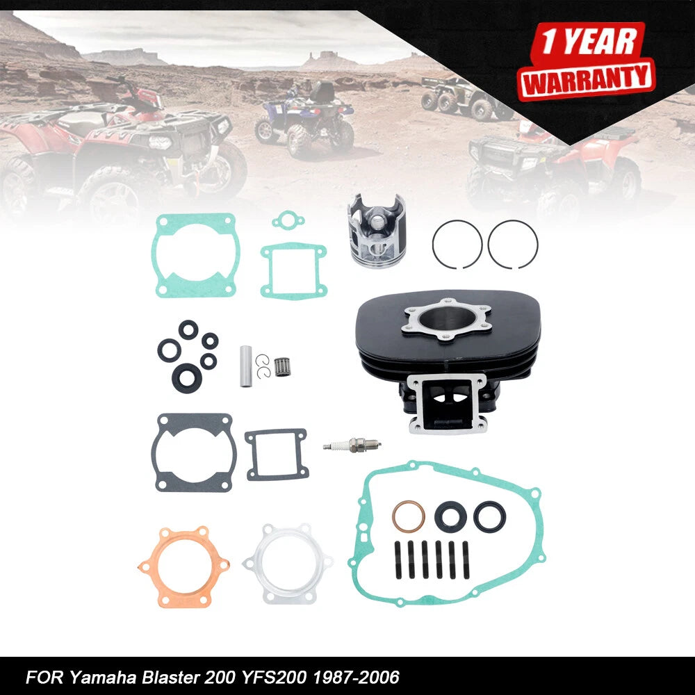 Piston Cylinder Gasket Seal Kit for Yamaha Blaster 200 (1987–2006)