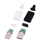 Set of 5 USB C Male Connectors for PCB Board Welding