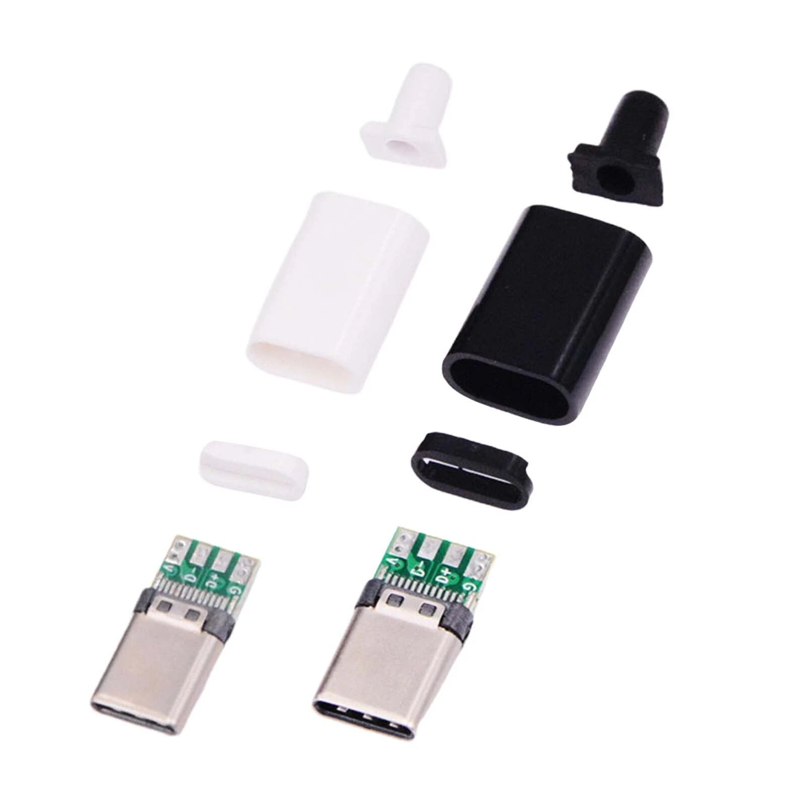 Set of 5 USB C Male Connectors for PCB Board Welding